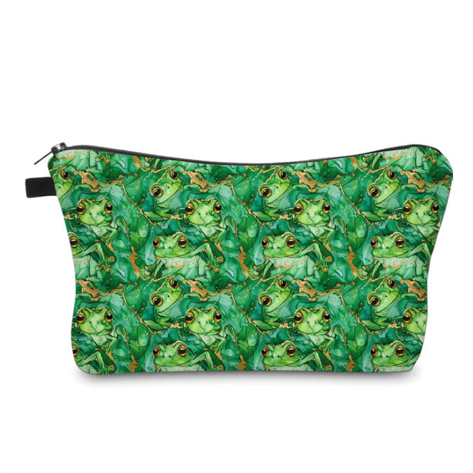 Pouch - Animal, Frog Green Marble