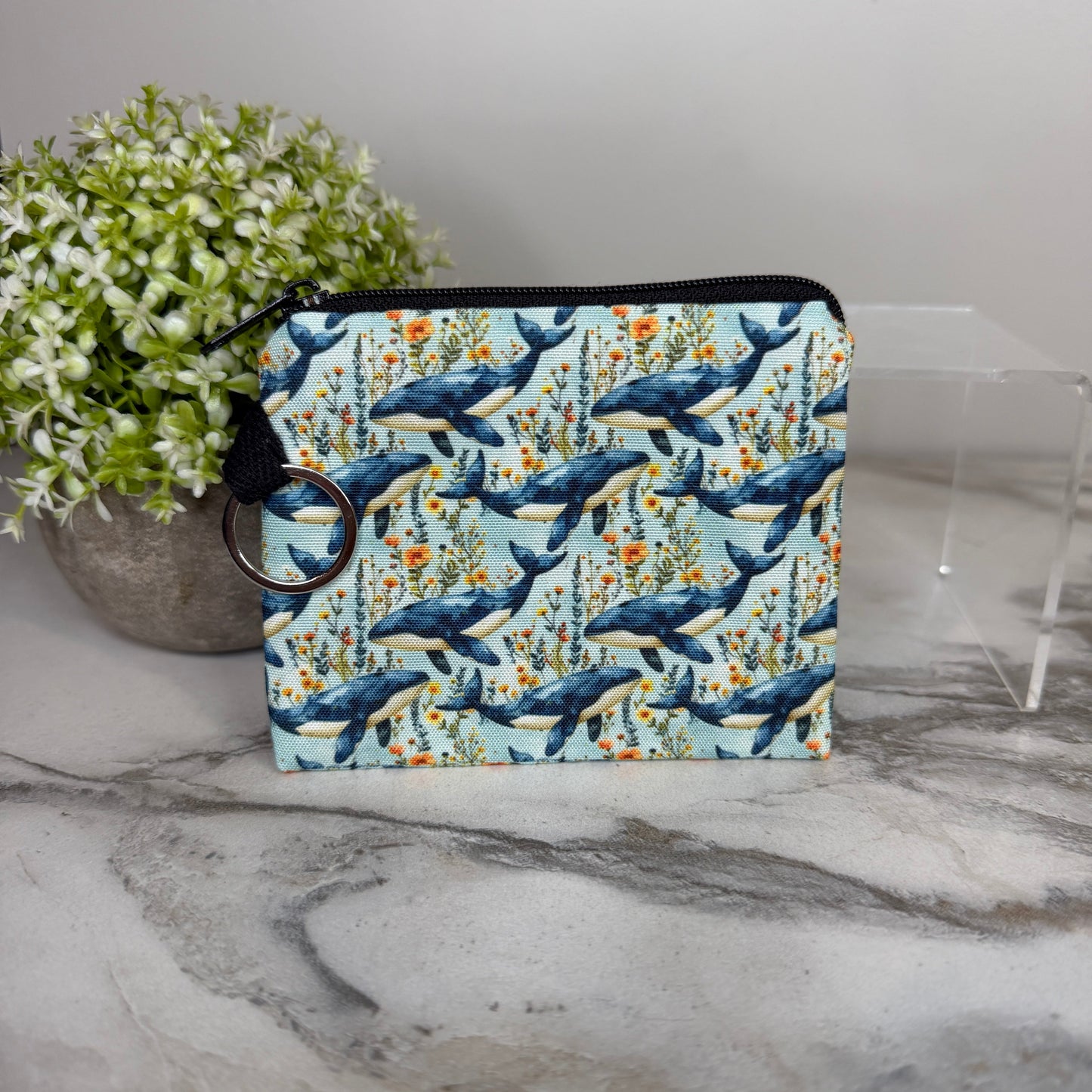 Mini Pouch - Whales