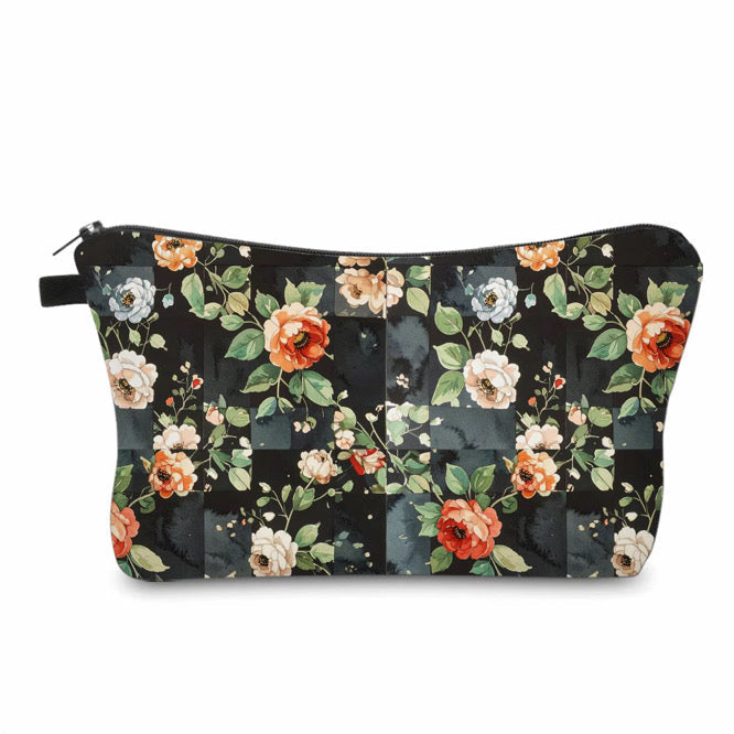 Pouch - Floral on Black