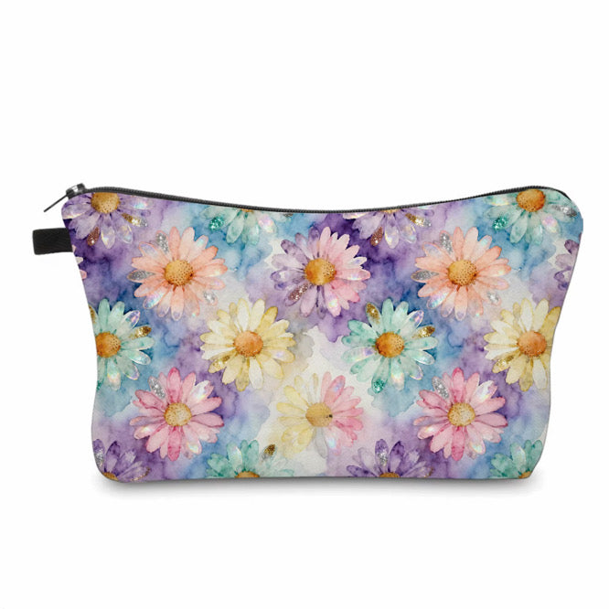Pouch - Floral Purple Watercolor