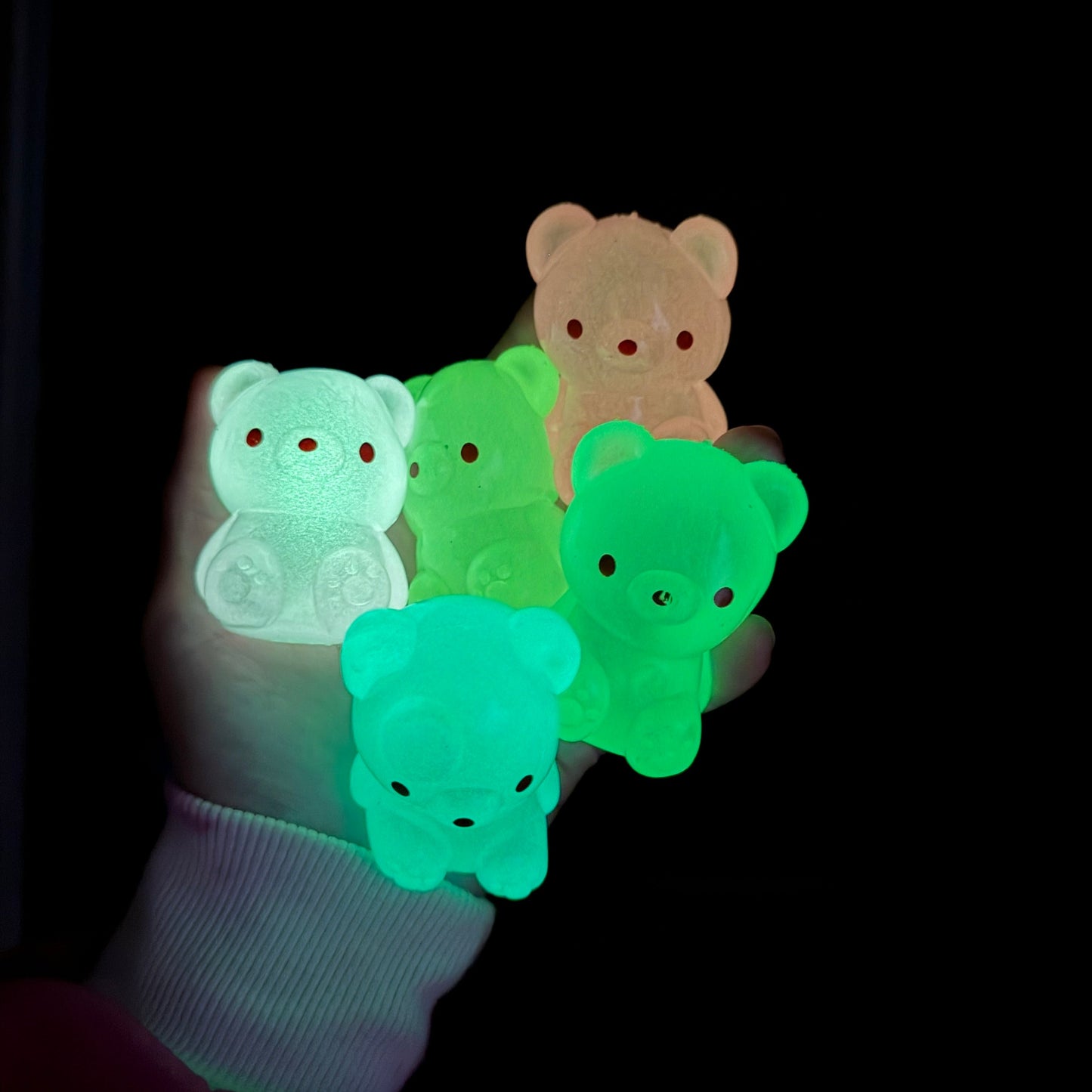 Squishy Toy - Gummy Bear, Glow In The Dark