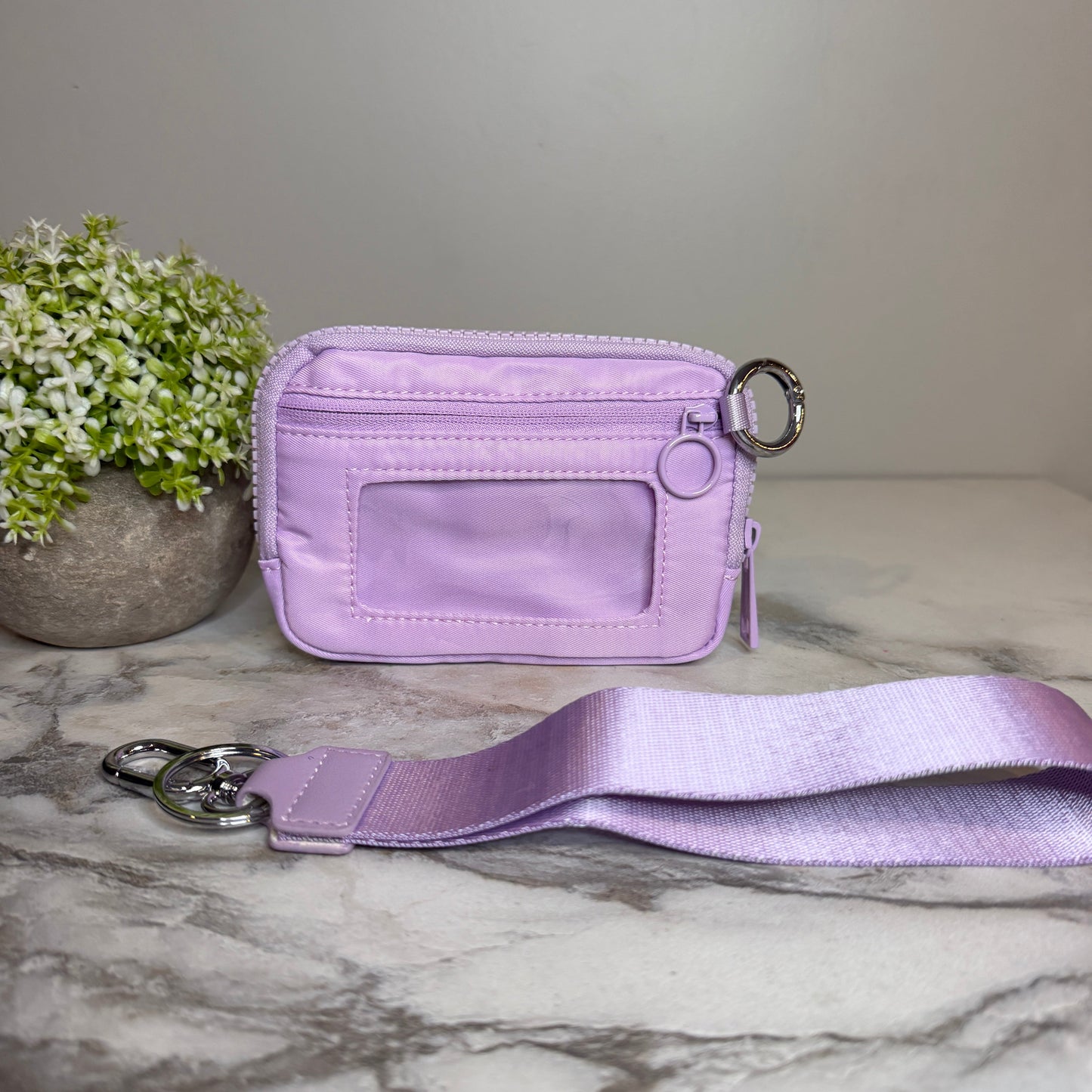 Rue - Nylon Wristlet Wallet - Light Purple