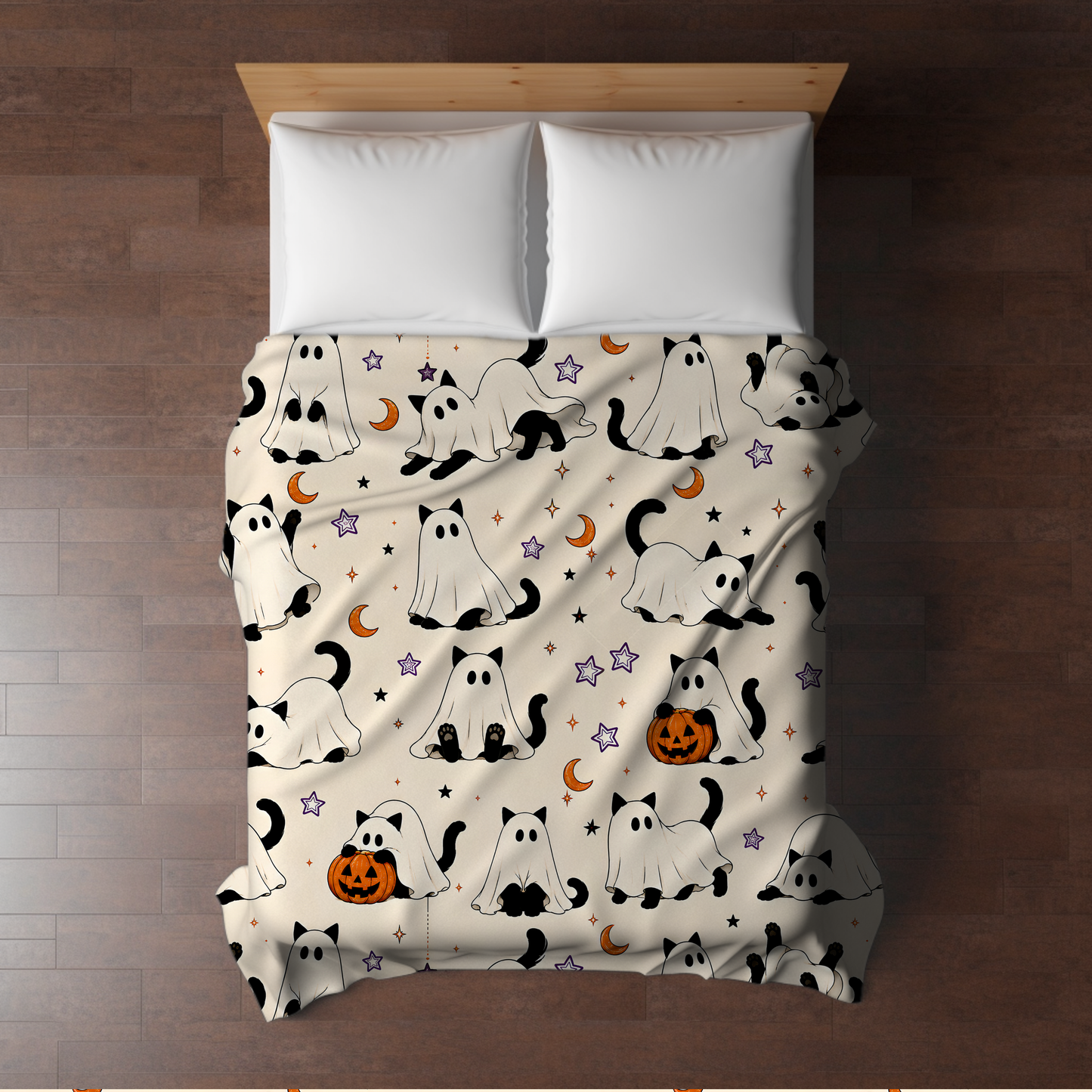 Blanket Halloween #4 - Ghost Cats - PREORDER ends 7/25
