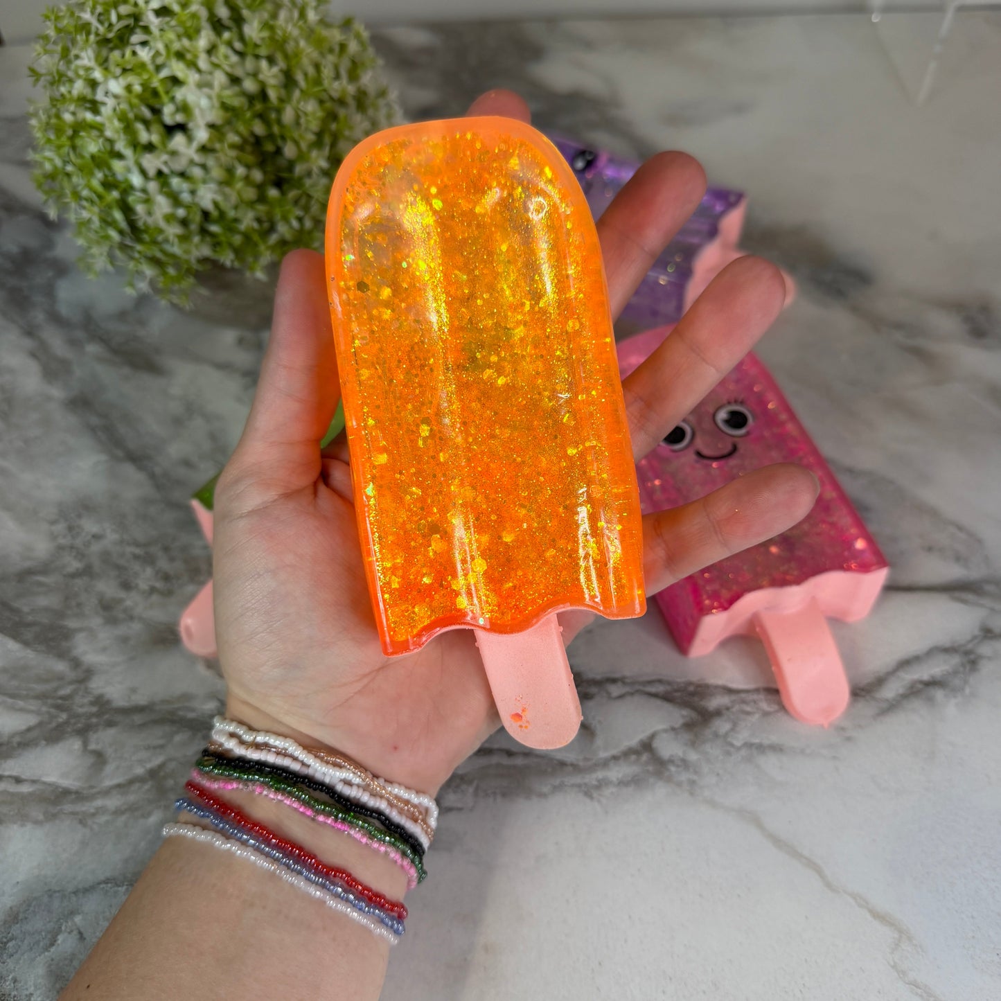Squishy Toy - Slow Glitter Popsicle