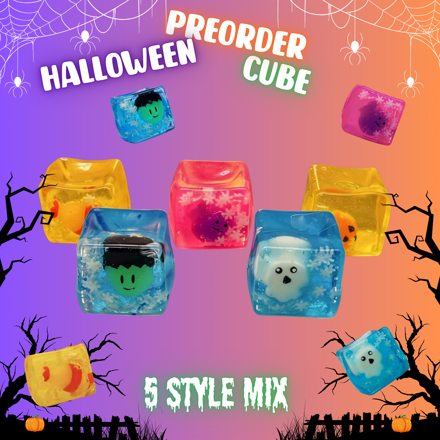 Squishy Toy - Halloween Cube - PREORDER