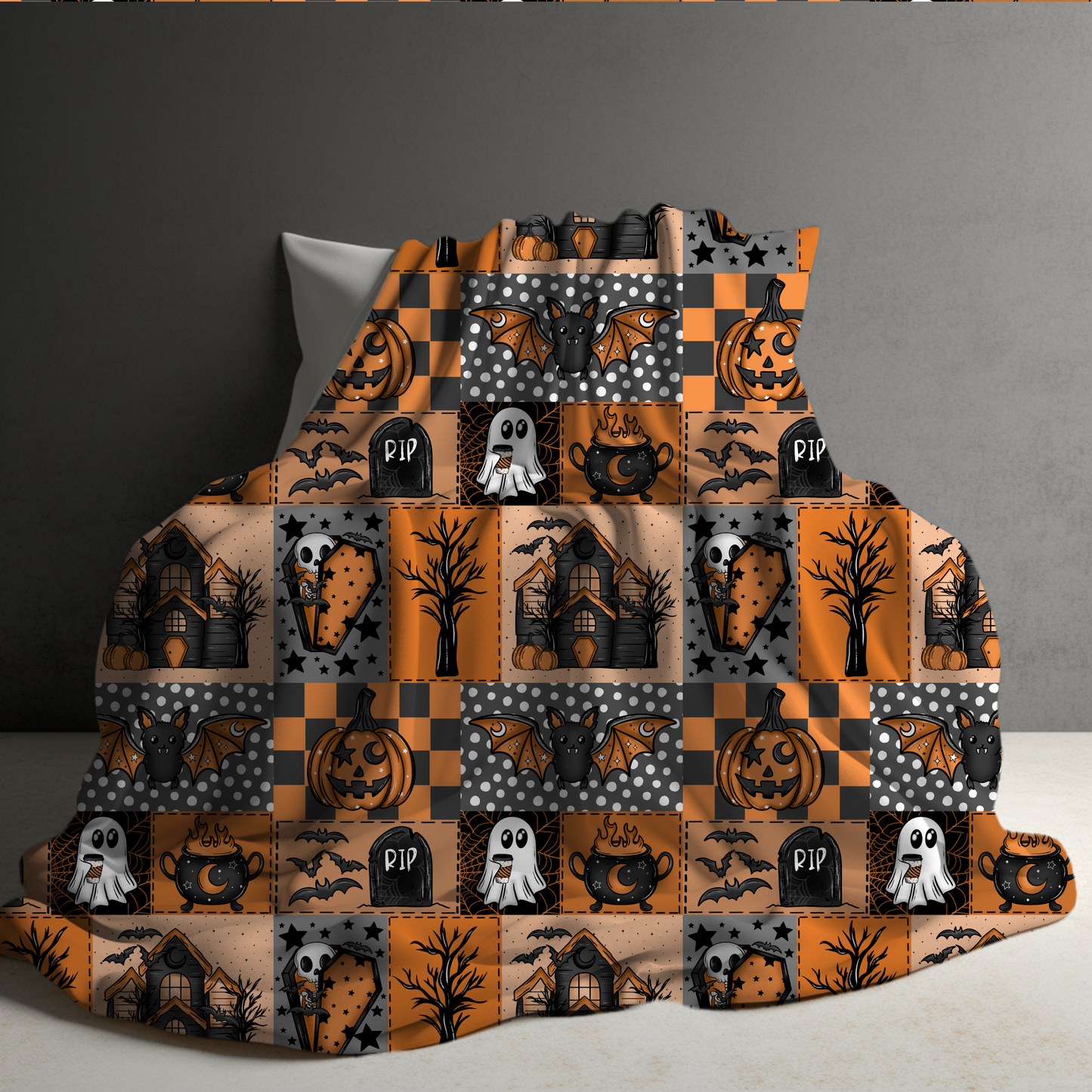 Blanket Halloween #34 - Patchwork Halloween - PREORDER ends 7/25