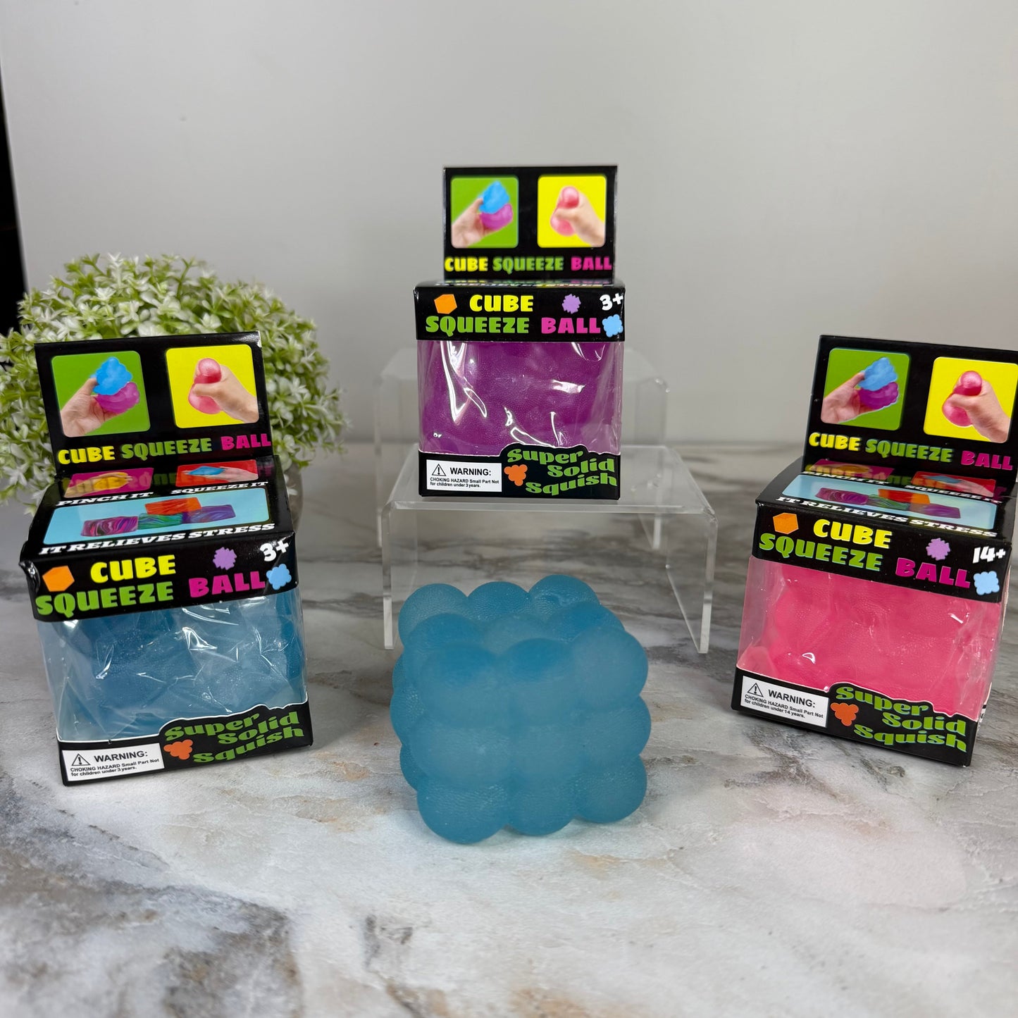 Squishy Toy - Textured Nine Cube