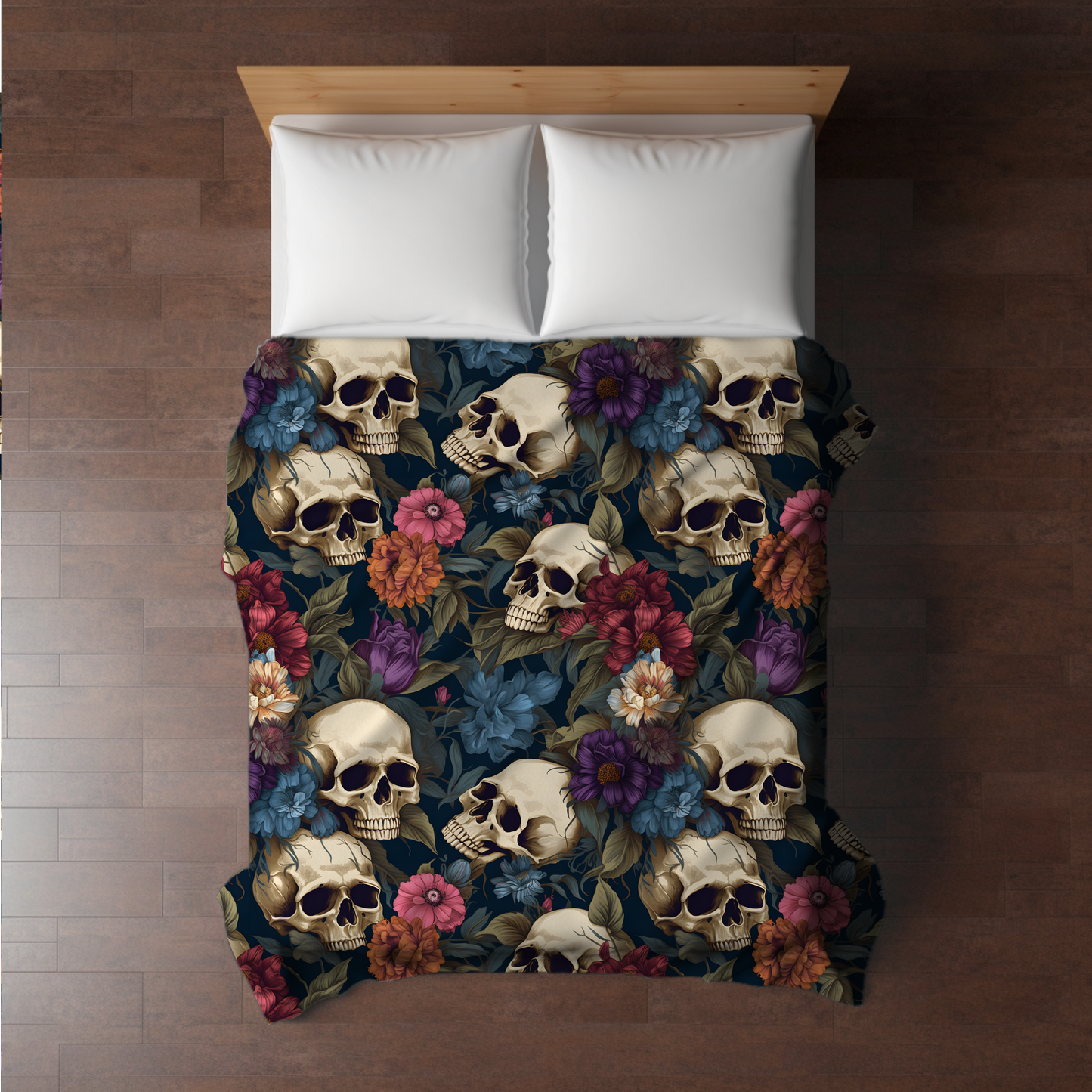 Blanket Halloween #9 - Floral Skull - PREORDER ends 7/25