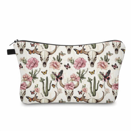 Pouch - Western Skull Cactus Floral