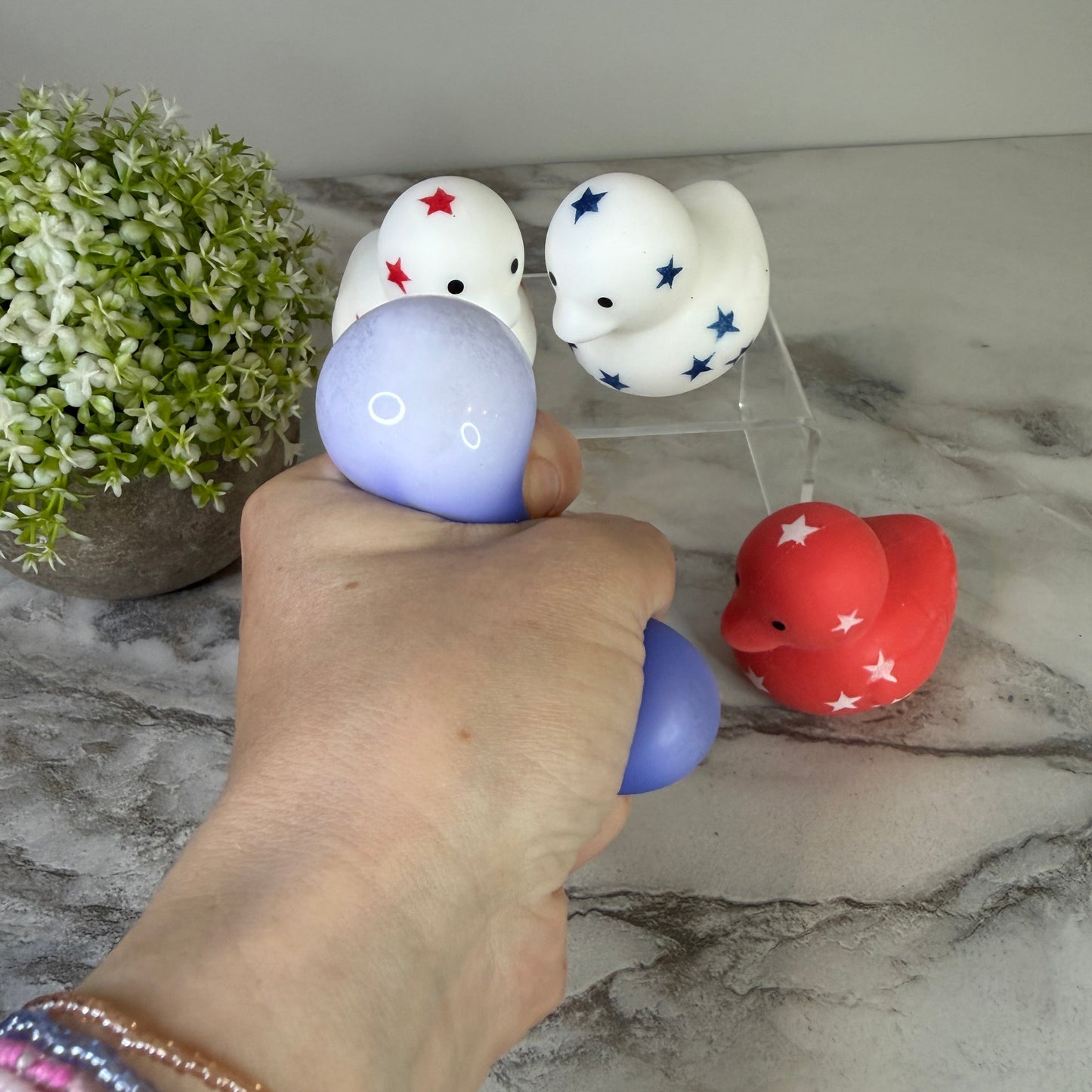 Squishy Toy - Rubber Duck USA America
