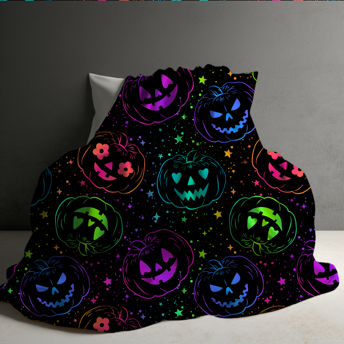 Blanket Halloween #36 - Rainbow Pumpkin - PREORDER ends 7/25