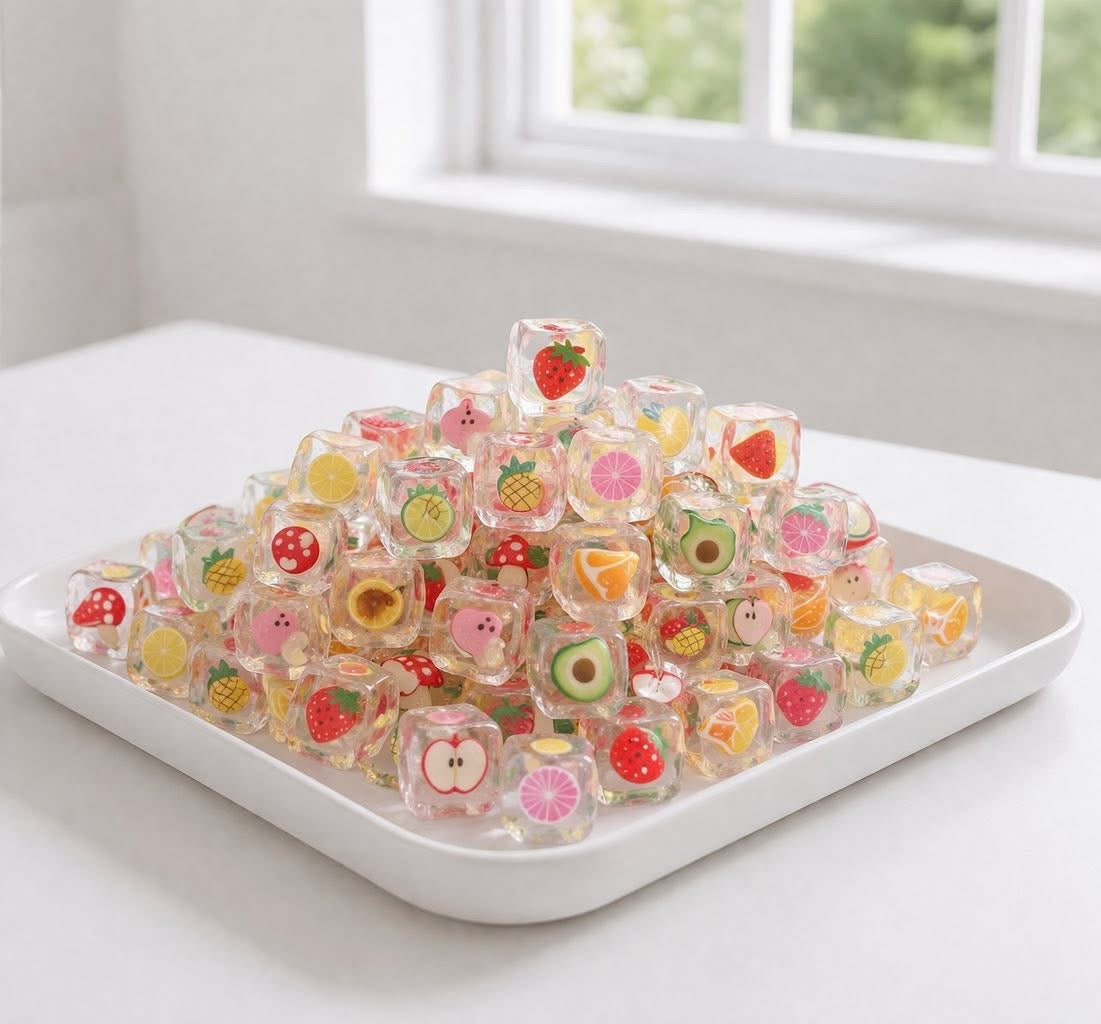 Ice Cube Squishy Toy - Clear Charm