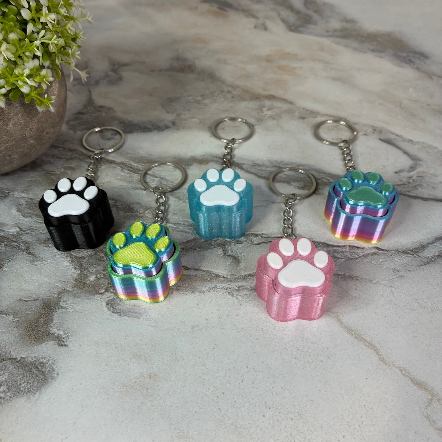 Keychain Clicker Toy - Paw Print
