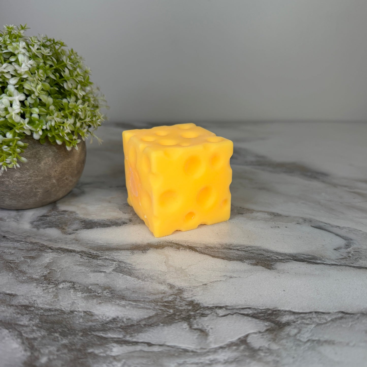 Stress Squishy Toy - Cheese Cube, Medium