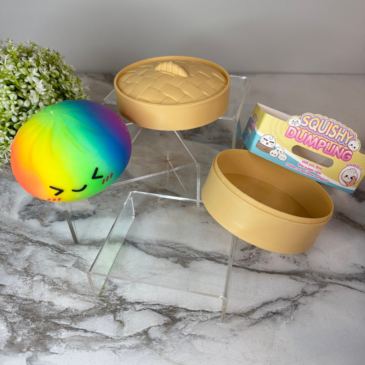 Squishy Toy - Viral Dumpling, Rainbow