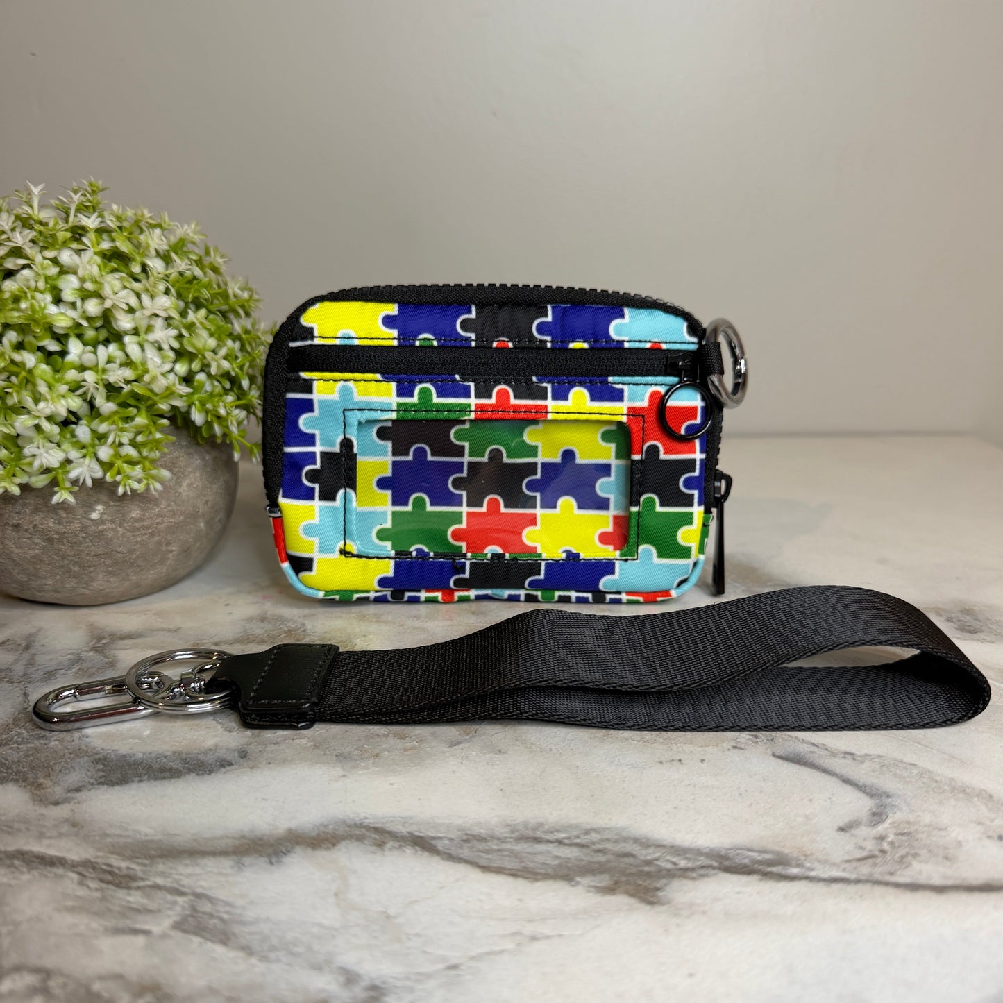 Rue - Nylon Wristlet Wallet - Puzzle