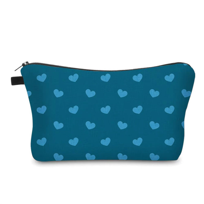 Pouch - Heart, Dark Blue