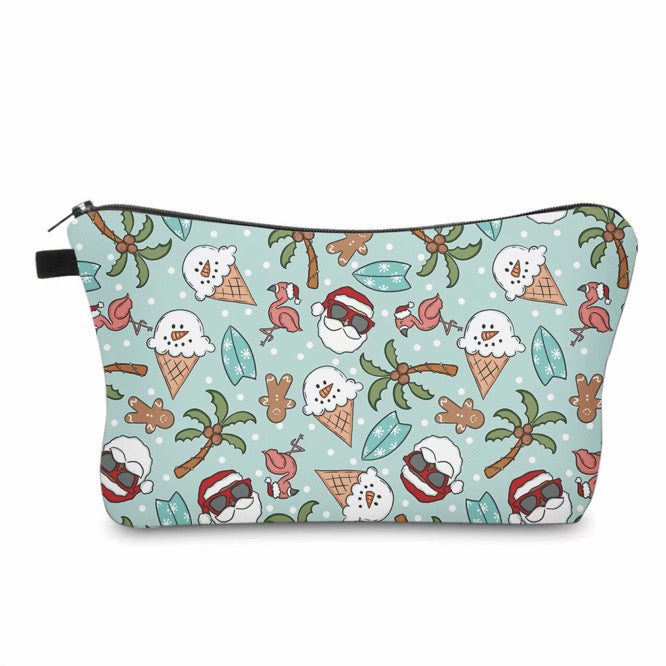 Pouch - Christmas Winter - Summer Ice Cream Snowman