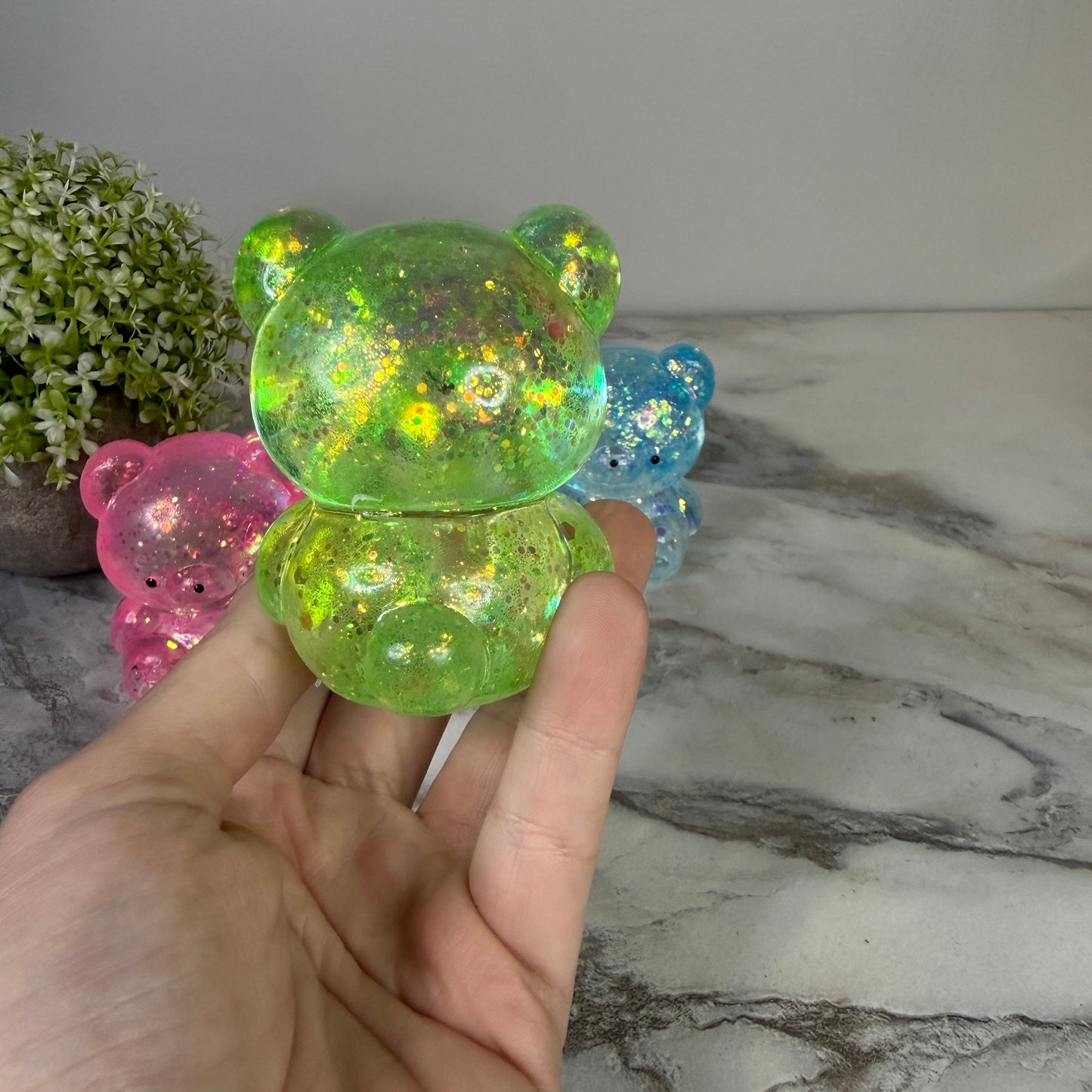 Squishy Toy - Gummy Bear, Glitter