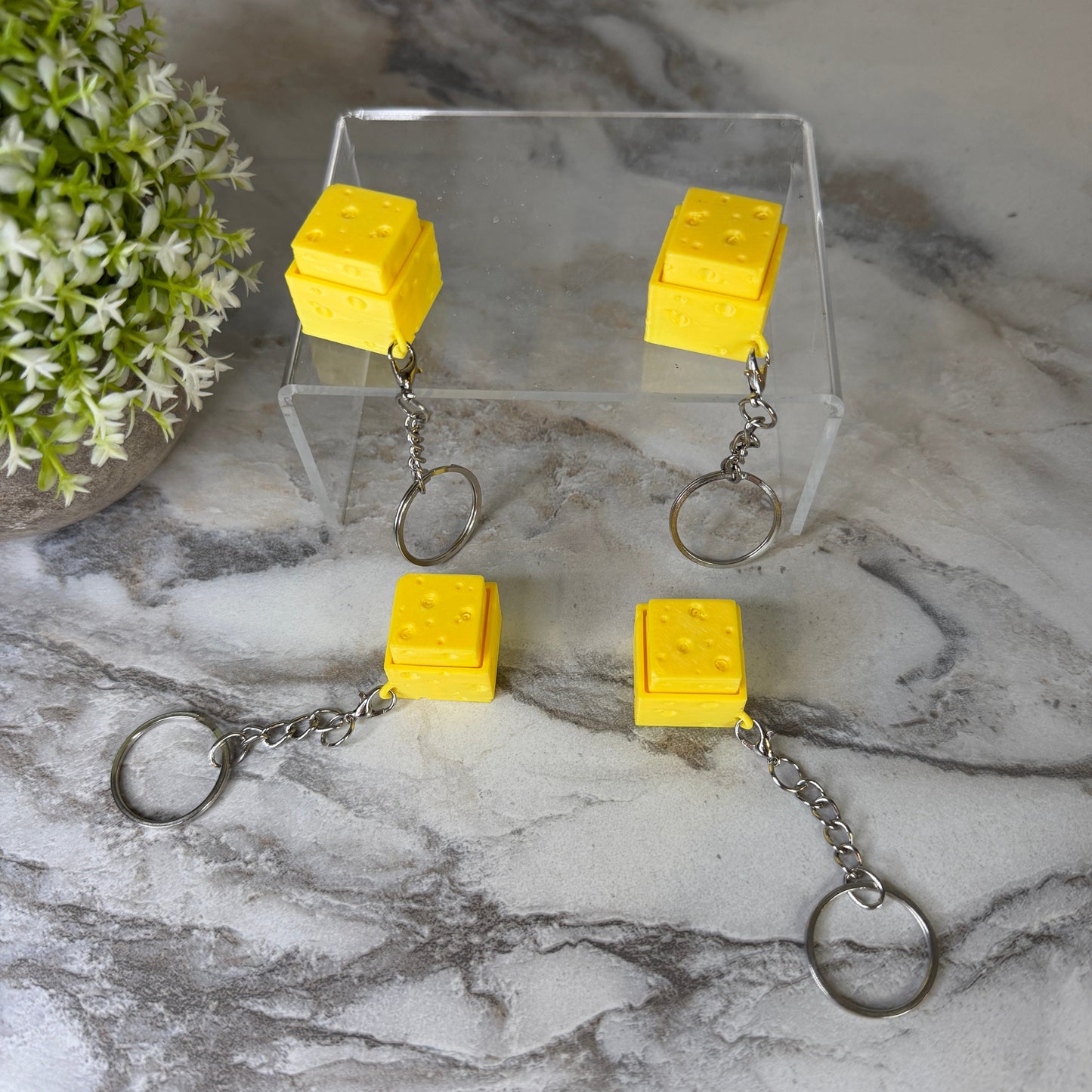Keychain Clicker Toy - Cheese