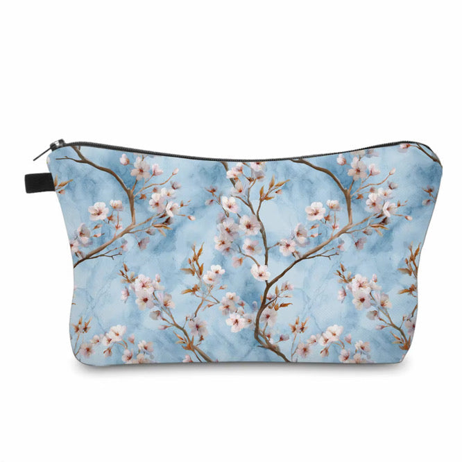 Pouch - Floral Ice Blue Cherry Blossom
