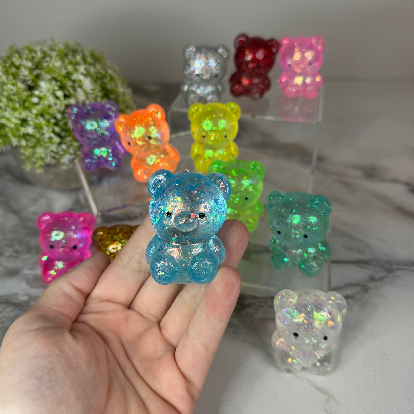 Squishy Toy - Baby Gummy Bear, Glitter