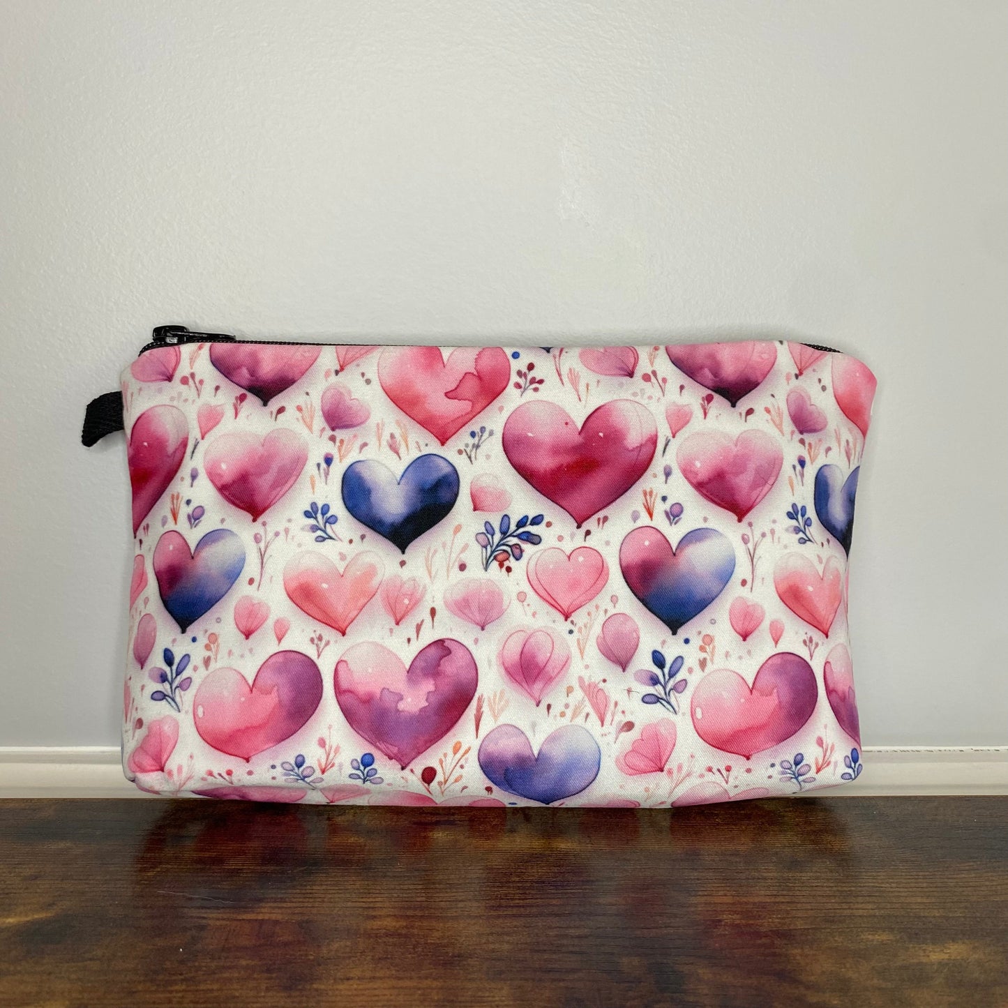 Pouch - Heart, Watercolor
