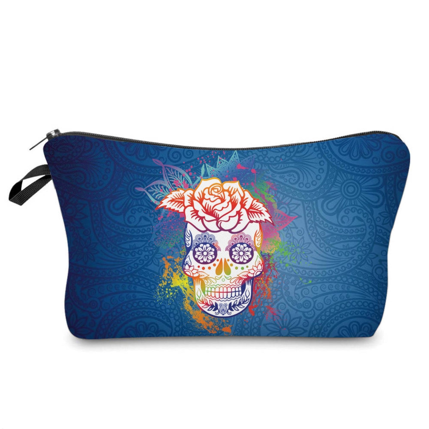Pouch - Halloween Fall, Paisley Skull