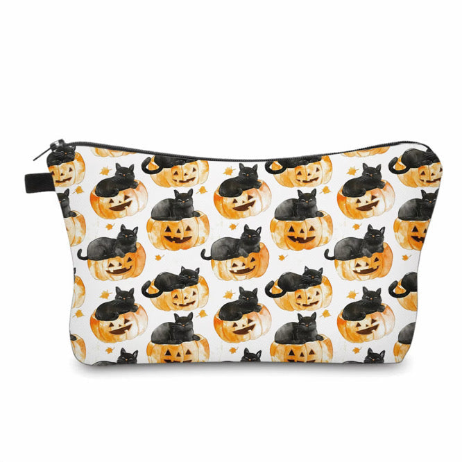 Pouch - Halloween Fall - Pumpkin Cat