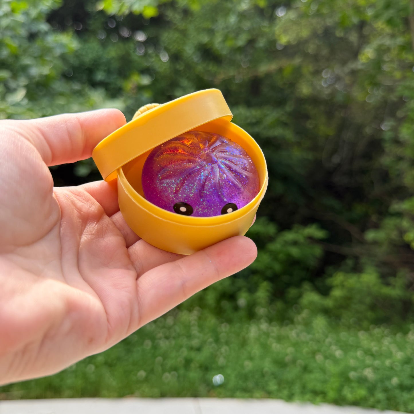 Squishy Toy - Mini Dumpling, Slow Gel Glitter, Single Item