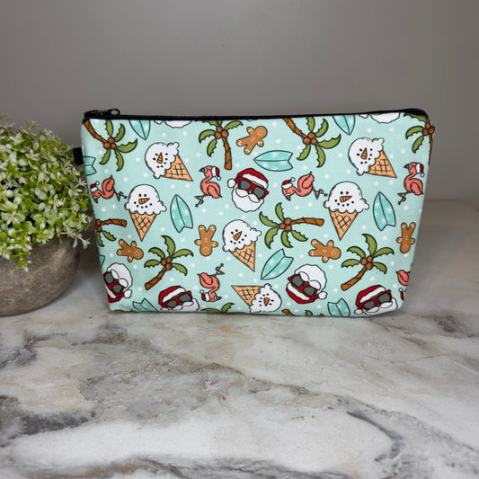 Pouch - Christmas Winter - Summer Ice Cream Snowman