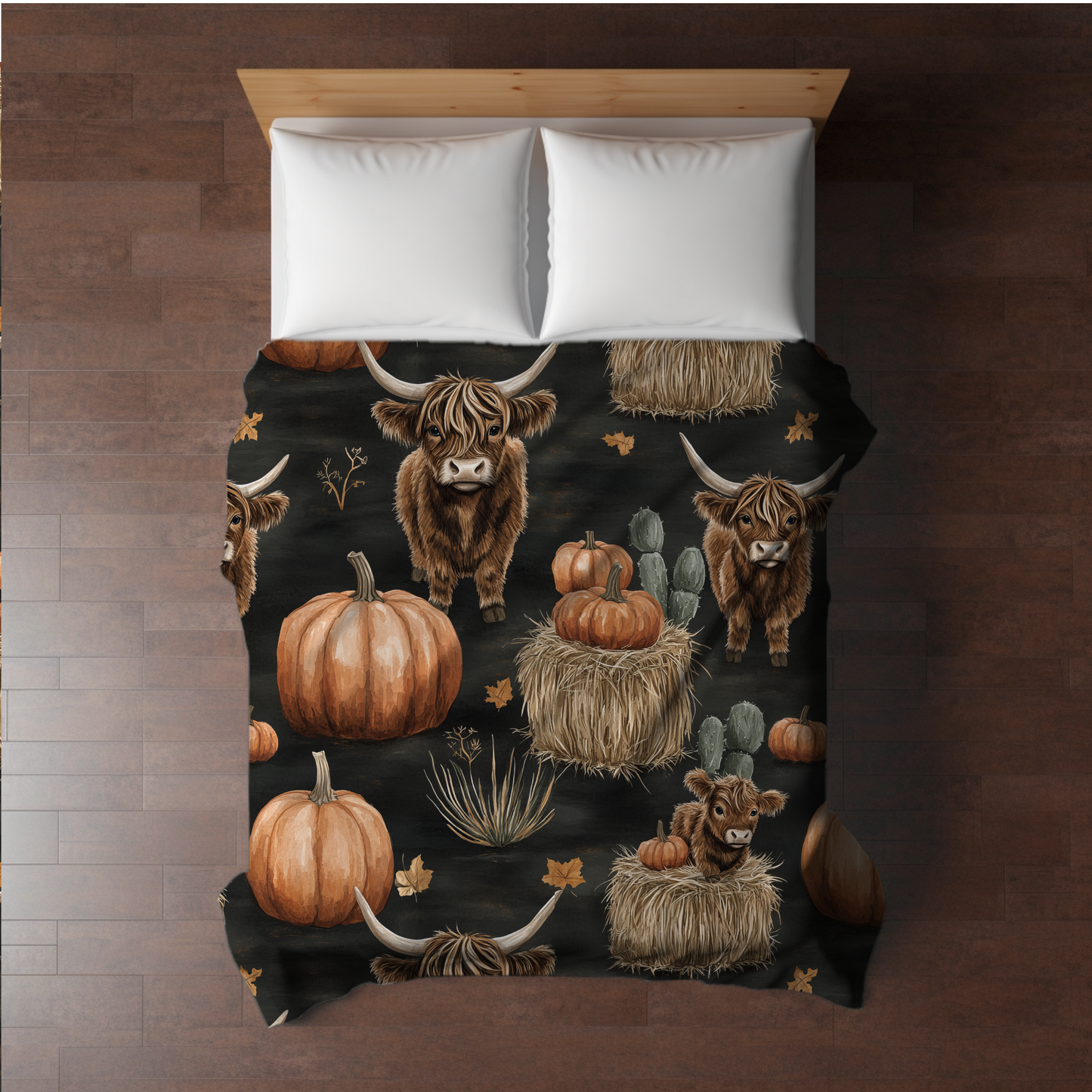 Blanket Halloween #10 - Fall Highland Cow - PREORDER ends 7/25