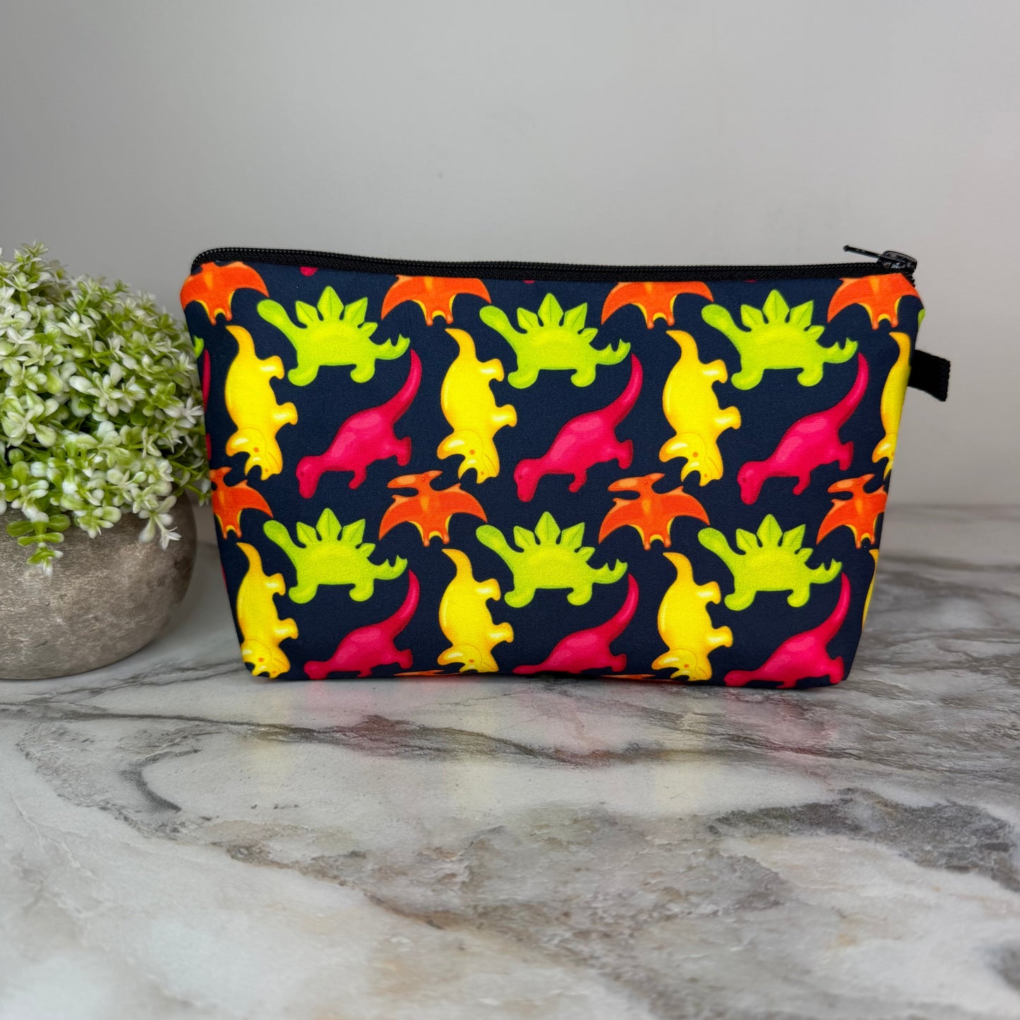 Pouch - Dino Dinosaur Red Green Yellow
