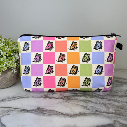 Pouch - Butterfly Checkered