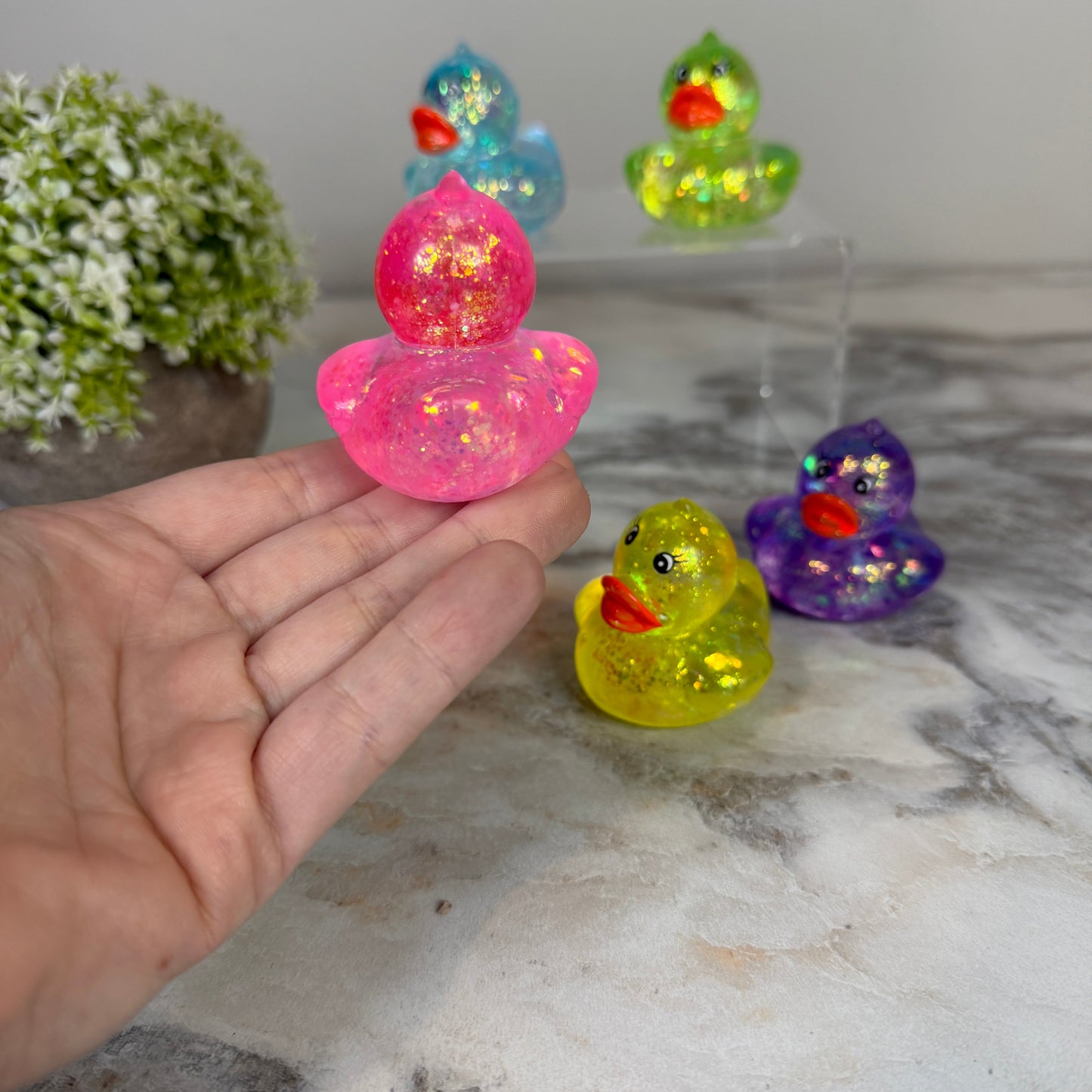 Squishy Toy - Glitter Ducks