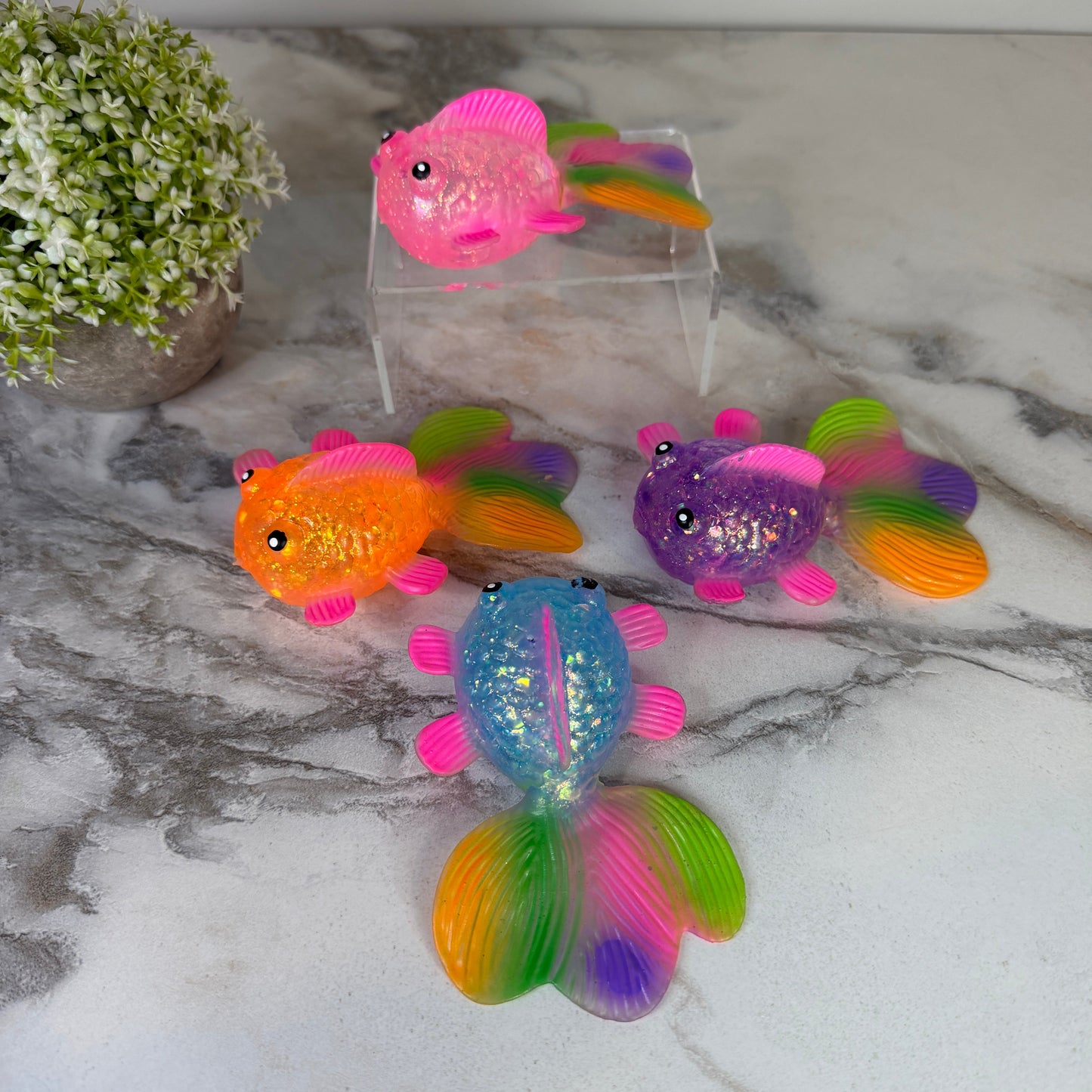 Squishy Toy - Fish Glitter