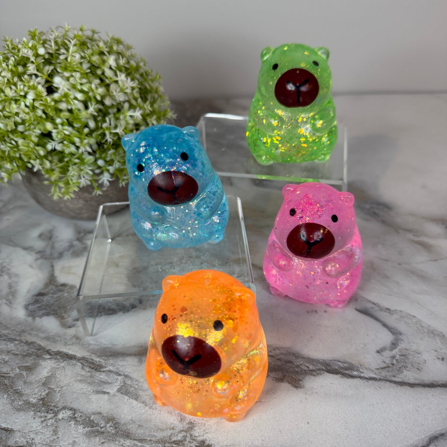 Squishy Toy - Capybara Glitter