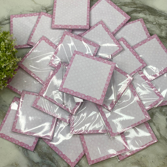 The Sticky Note Collection - Pink Dog Paw Prints
