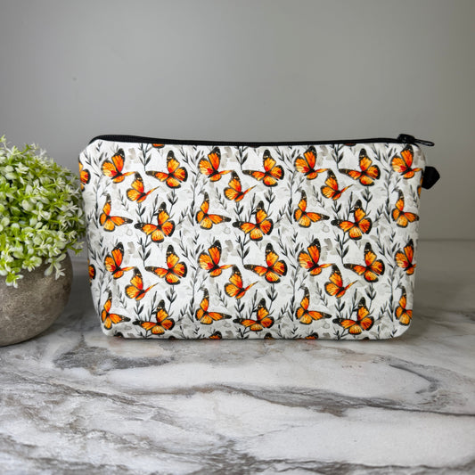 Pouch - Butterfly Grey Orange