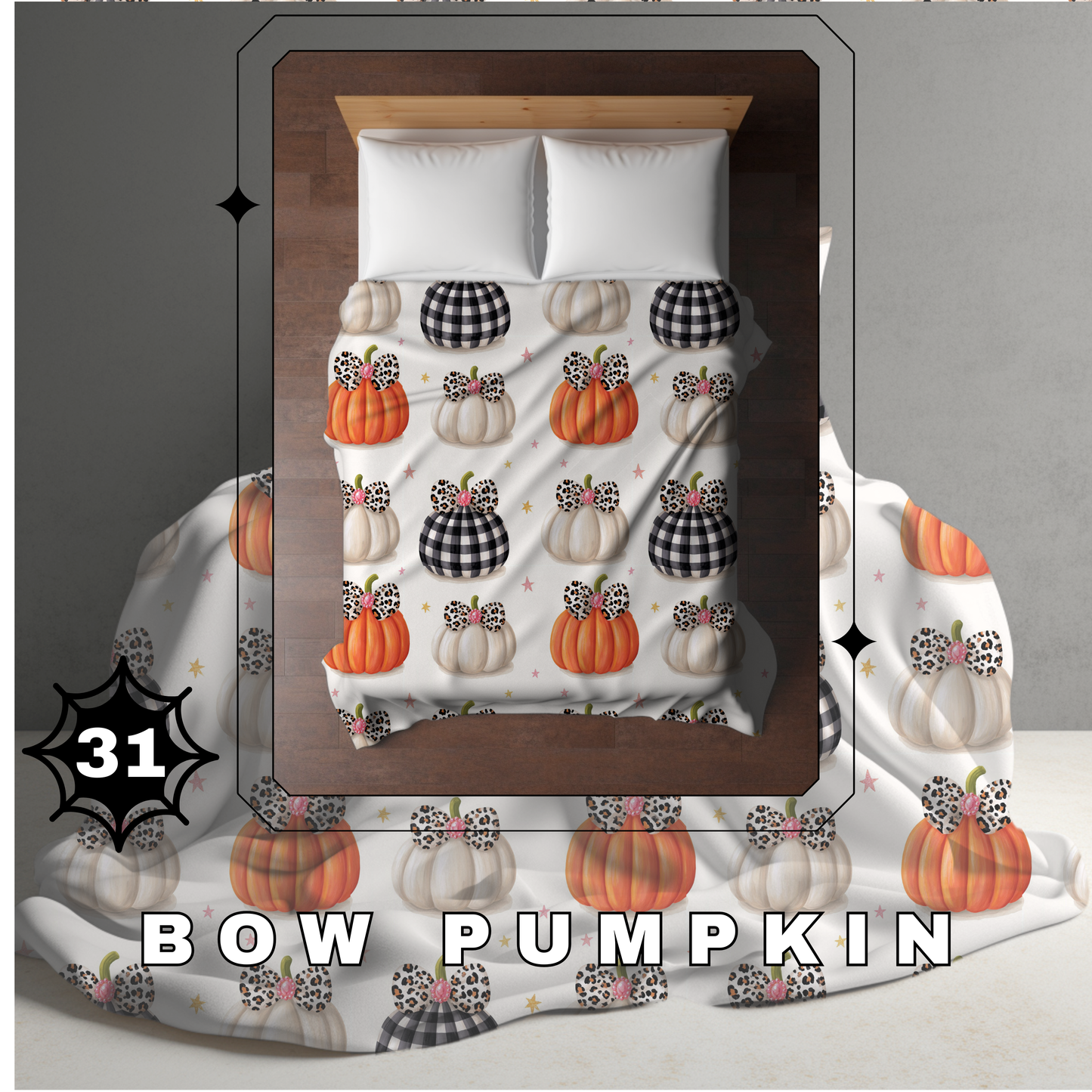 Blanket Halloween #31 - Bow Pumpkin - PREORDER ends 7/25