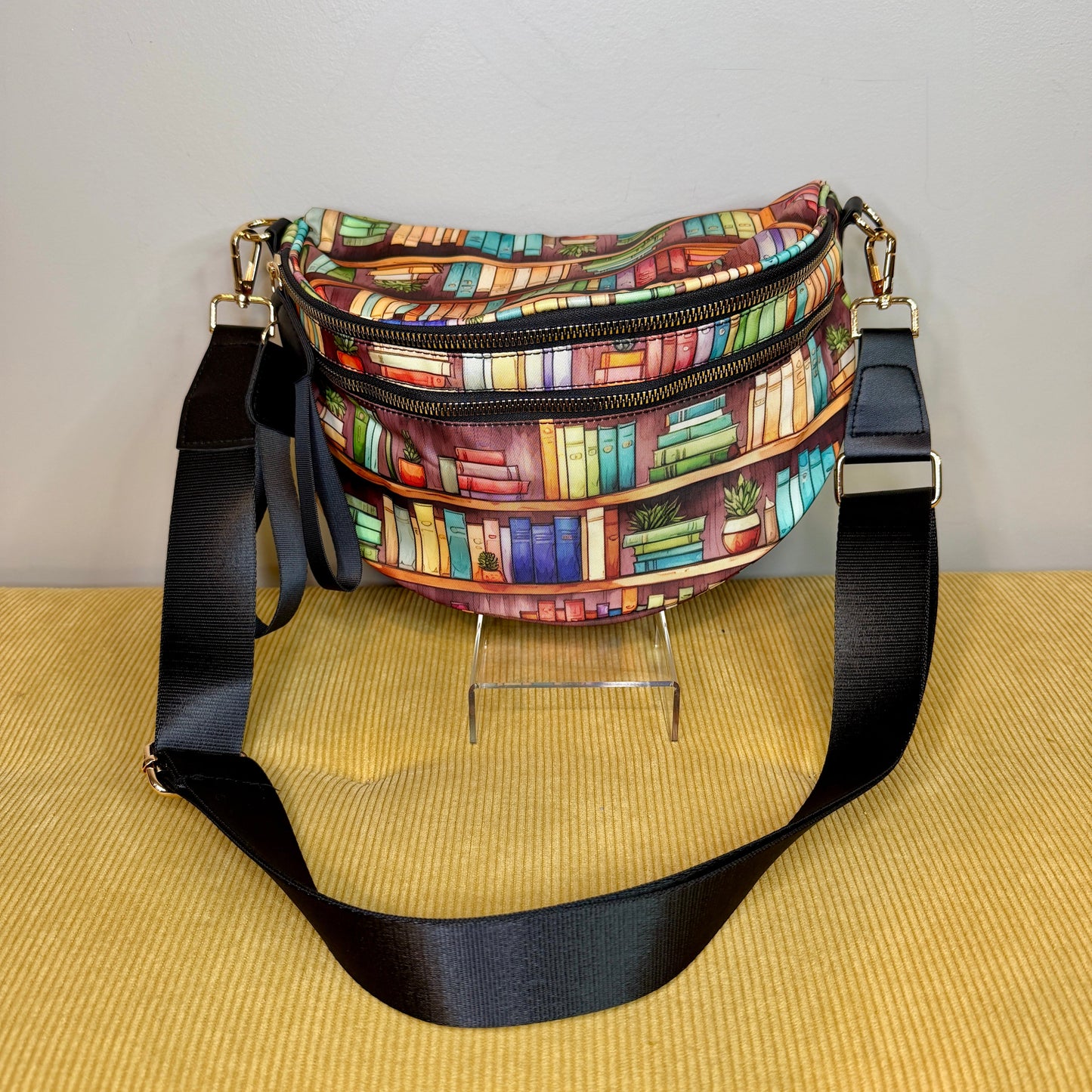 The Roni Nylon Crossbody - Book Shelf
