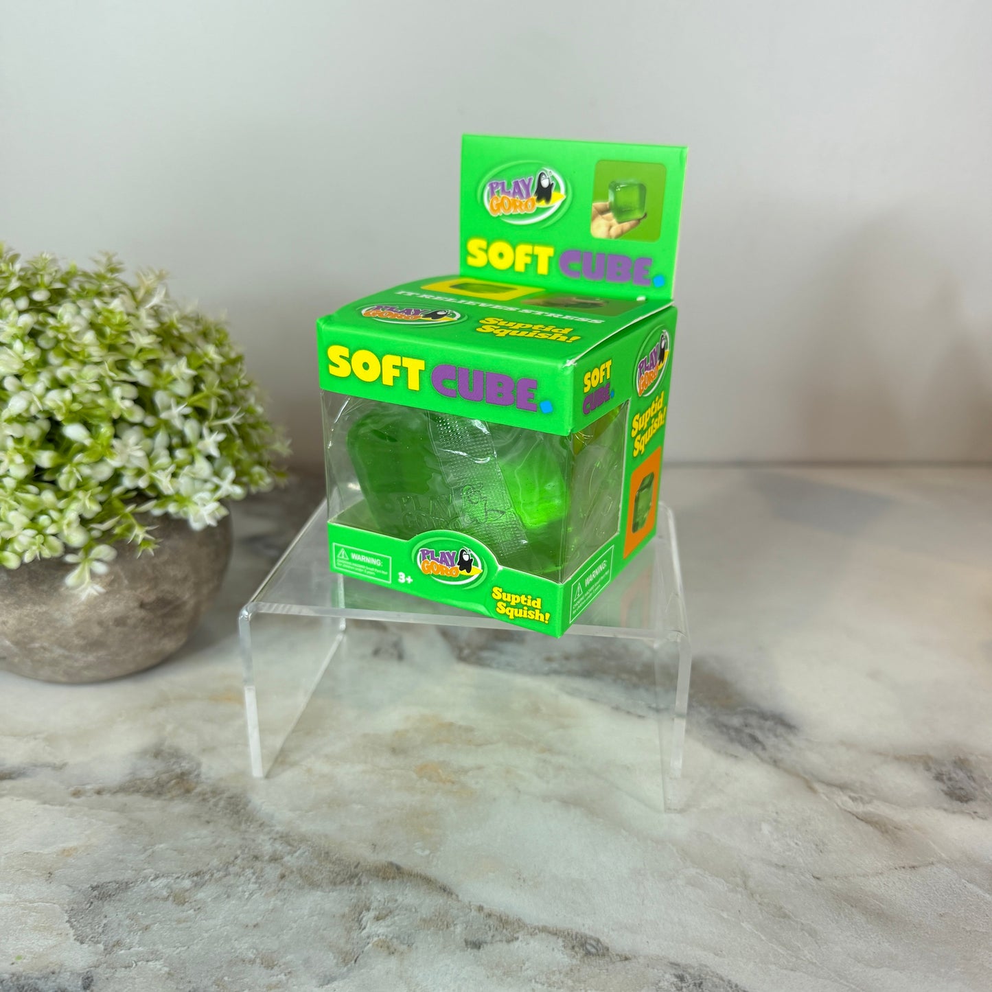 Squishy Toy - Soda Cube - Lemon-Lime Squish