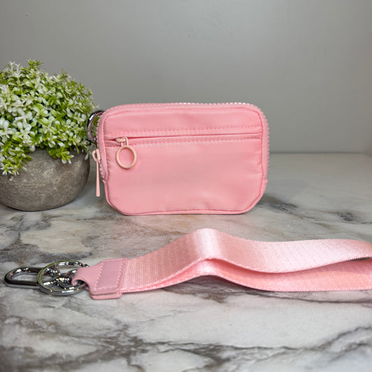 Rue - Nylon Wristlet Wallet - Light Pink