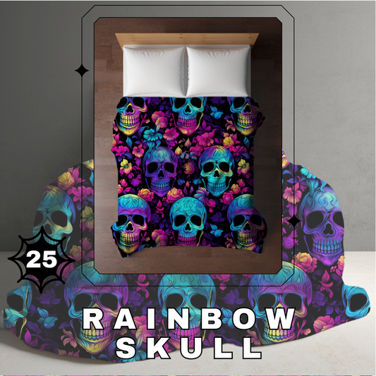 Blanket Halloween #25 - Rainbow Skull - PREORDER ends 7/25