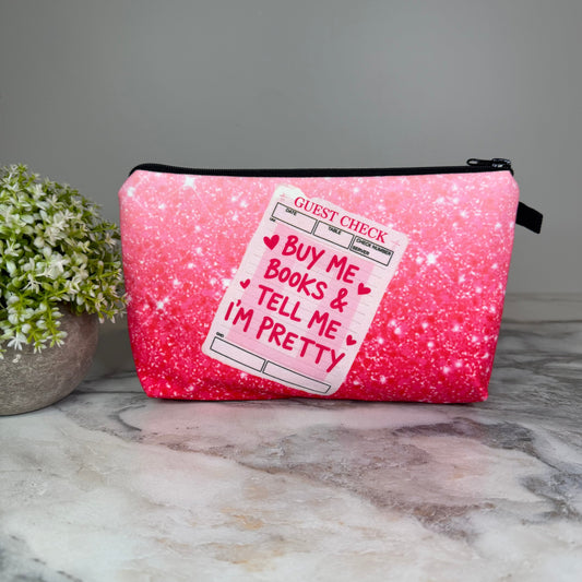 Pouch - Book, Buy Me Books Tell Me I’m Pretty