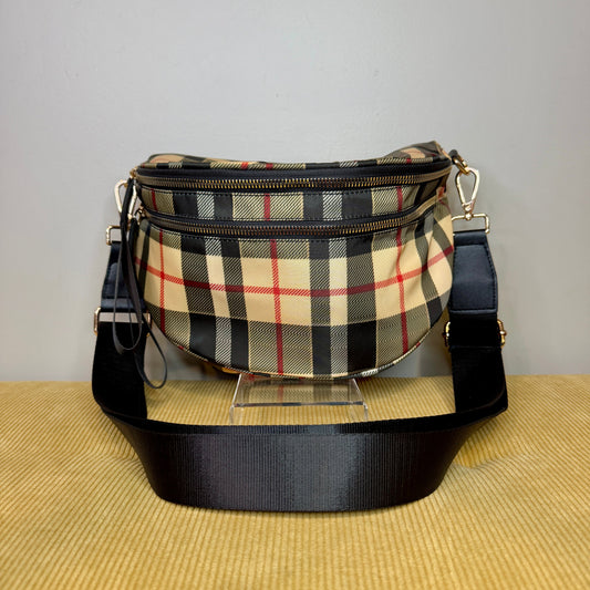 The Roni Nylon Crossbody - Famous Plaid - PREORDER
