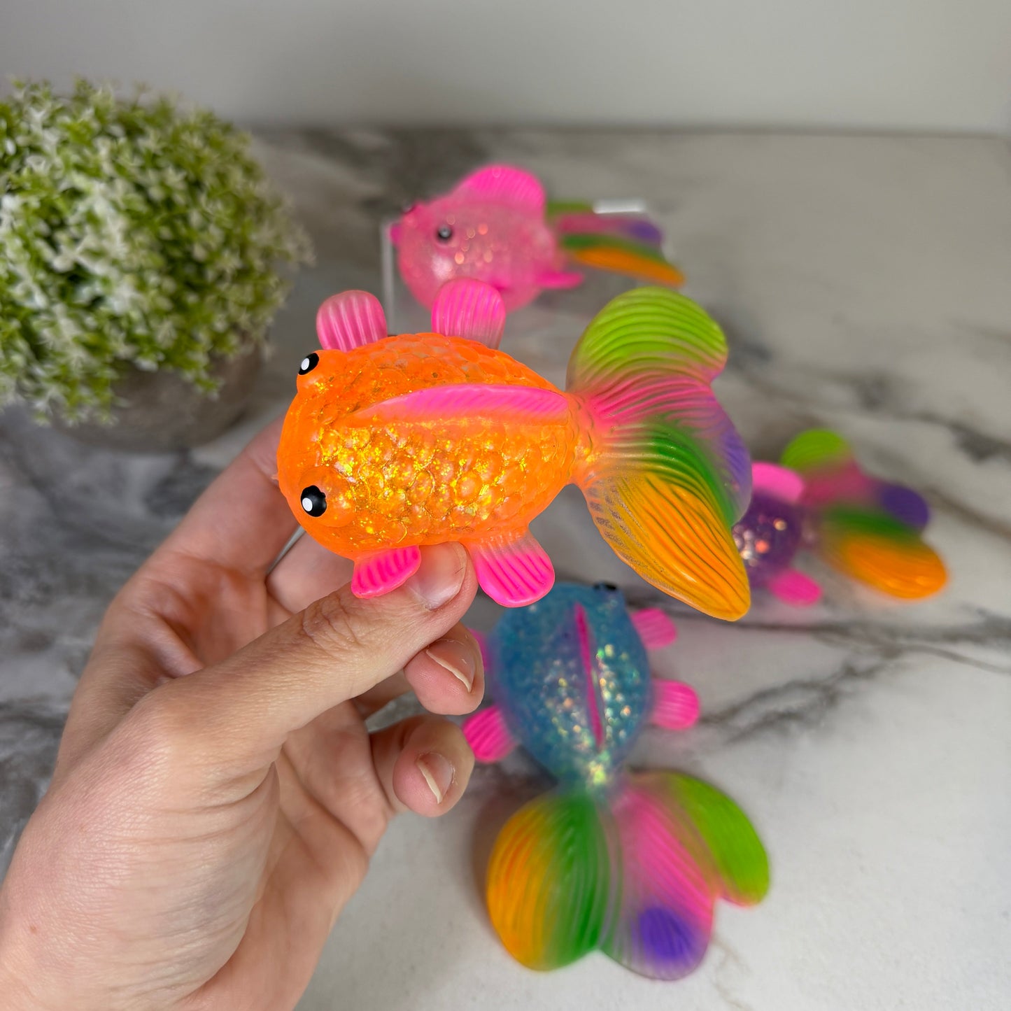 Squishy Toy - Fish Glitter