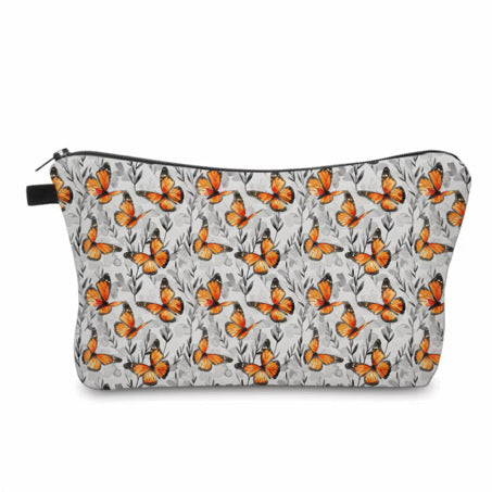 Pouch - Butterfly Grey Orange