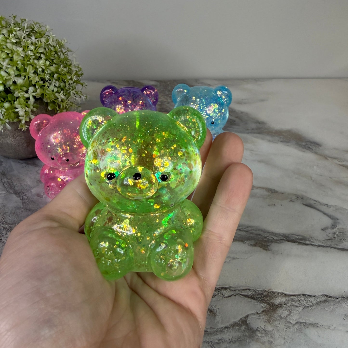Squishy Toy - Gummy Bear, Glitter