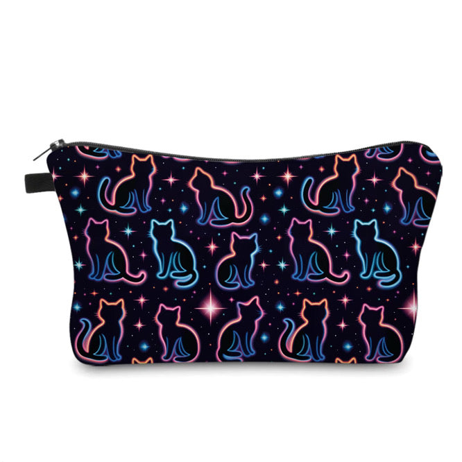 Pouch - Cat, Neon Outline
